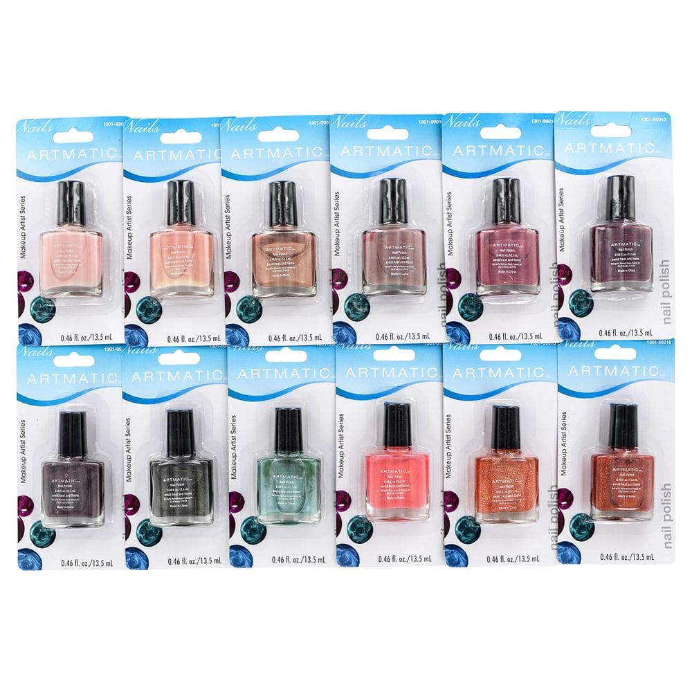 Verniz de unhas Artmatic Mega Glitz em 13,5 mL x 72