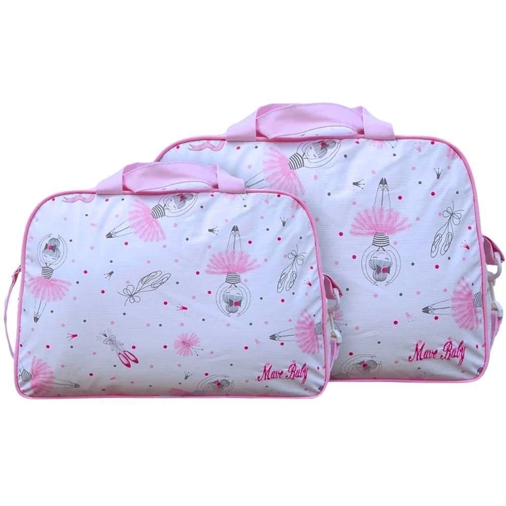 Kit Bolsas Maternidade Bailarina Baby Rosa