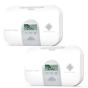 Detector de monóxido de carbono SITERWELL LCD de 10 anos, pacote com 2 unidades