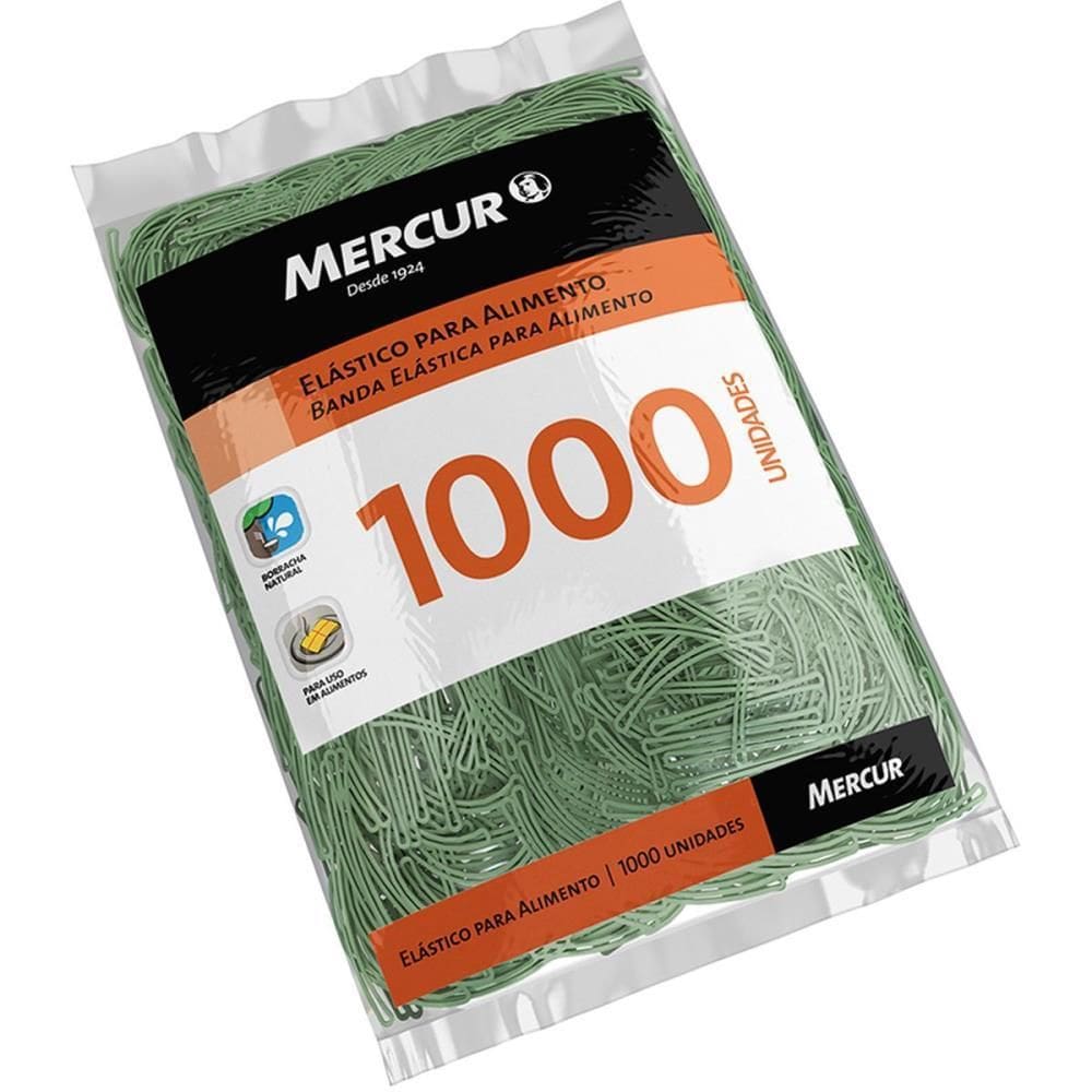 Elástico Para Alimento Verde 1000 Unidades - Mercur