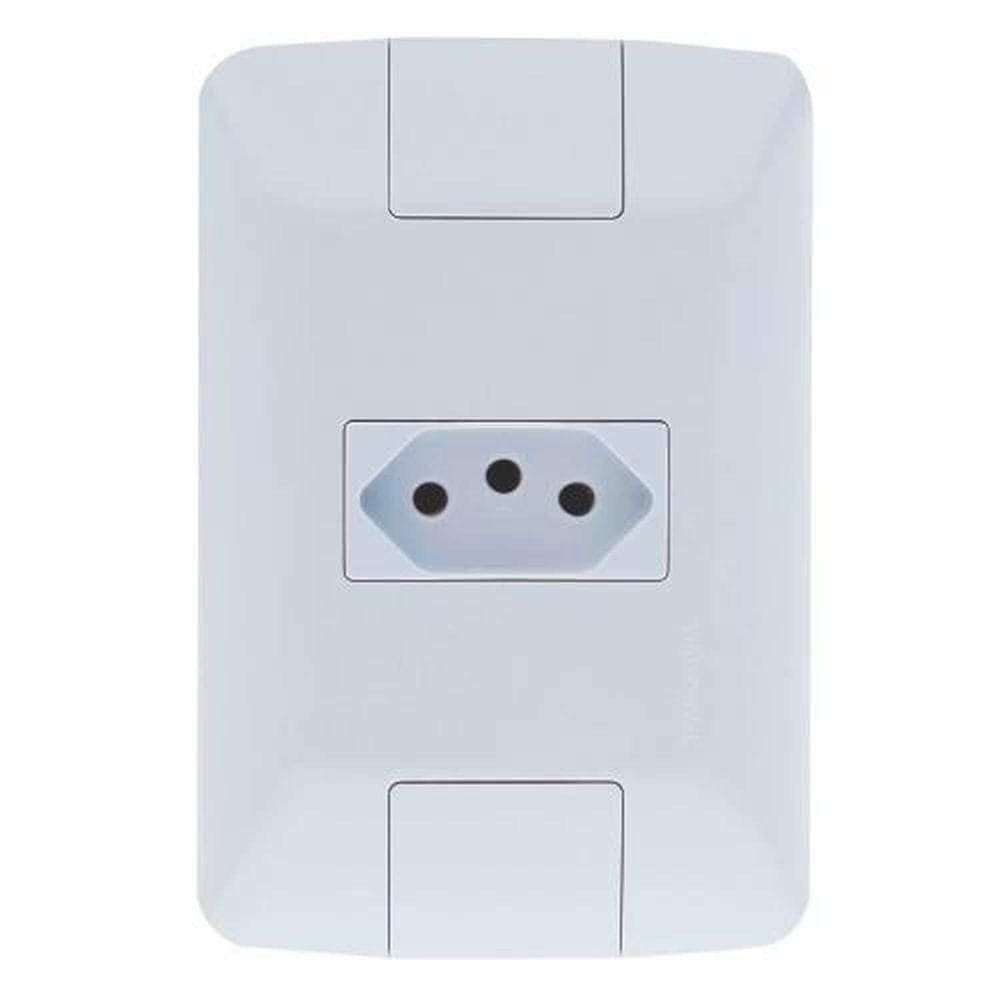Tomada 10a - Conjunto Modular Linha Aria - Tramontina - Branco - Fácil Instalação