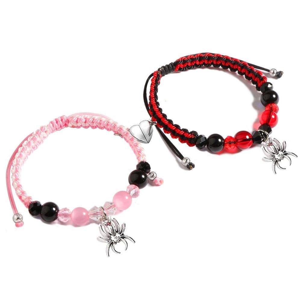 Pulseiras SKIRIFLA Spider Matching para casais e namorados