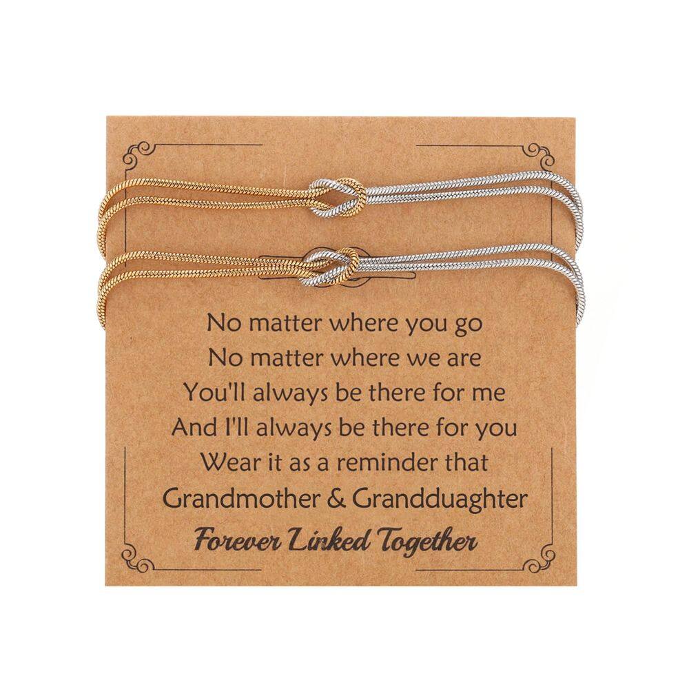 Pulseiras SOPIFY Knot Matching para casais em ouro e prata