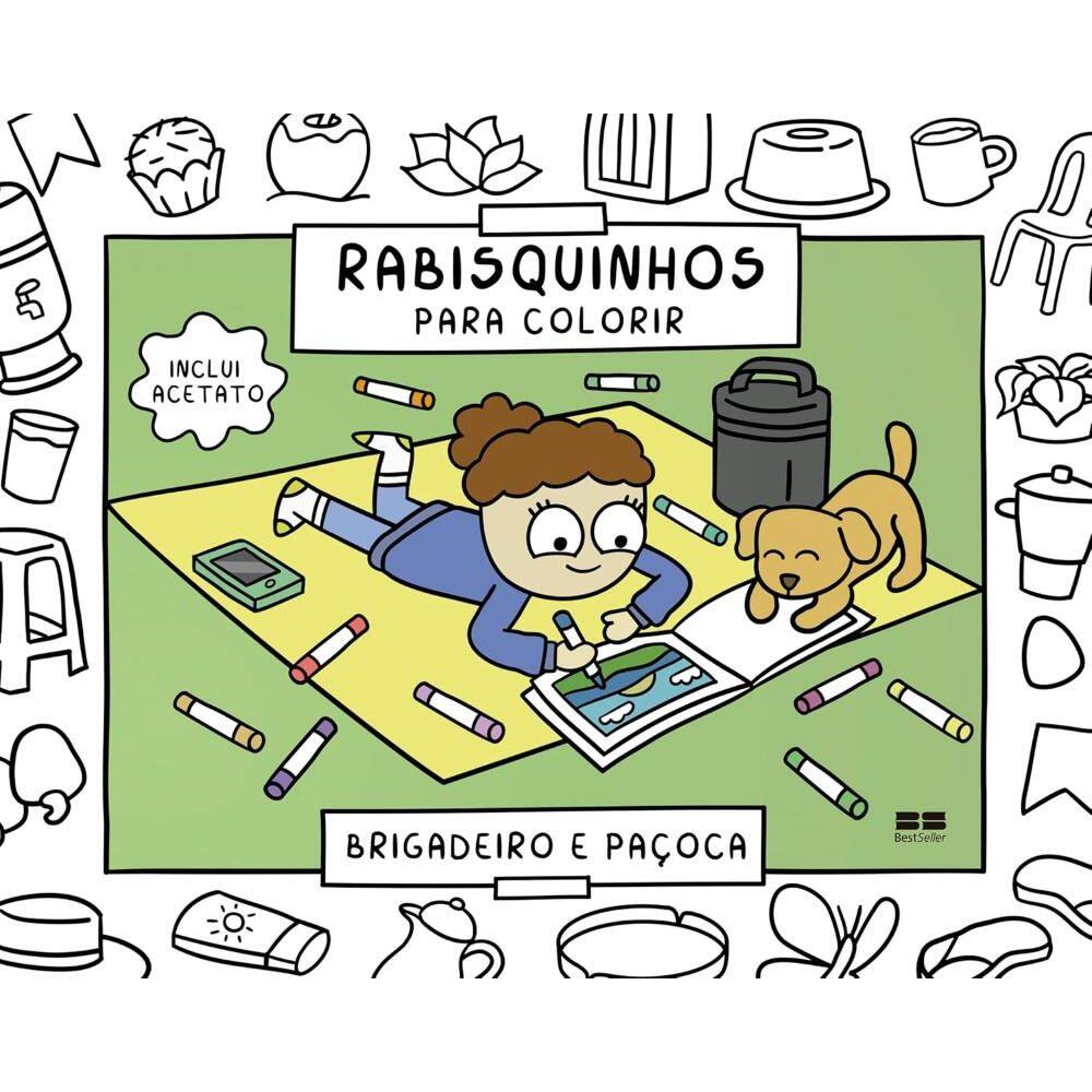 Rabisquinhos para colorir: Brigadeiro e Paçoca(1808)