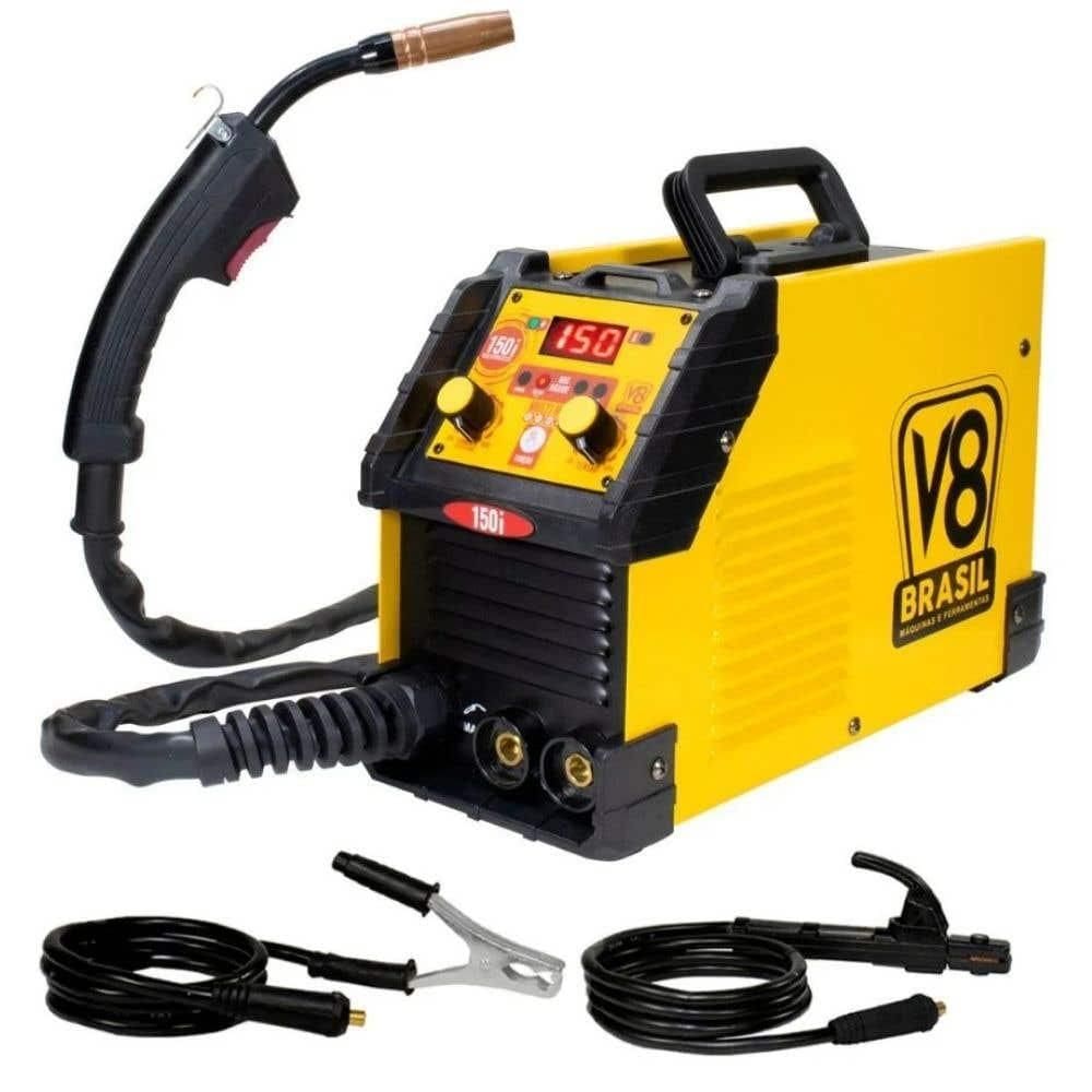 Máquina de Solda Multiprocessos MIG, TIG e Eletrodo 150A 20210 Bivolt V8