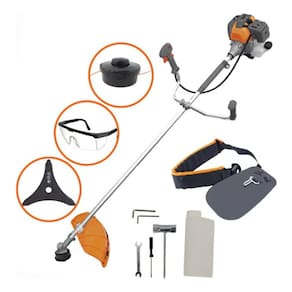Roçadeira Lateral Tekna Rl520p-i A Gasolina 51,6cc + Oculos de Proteção com Regulagem