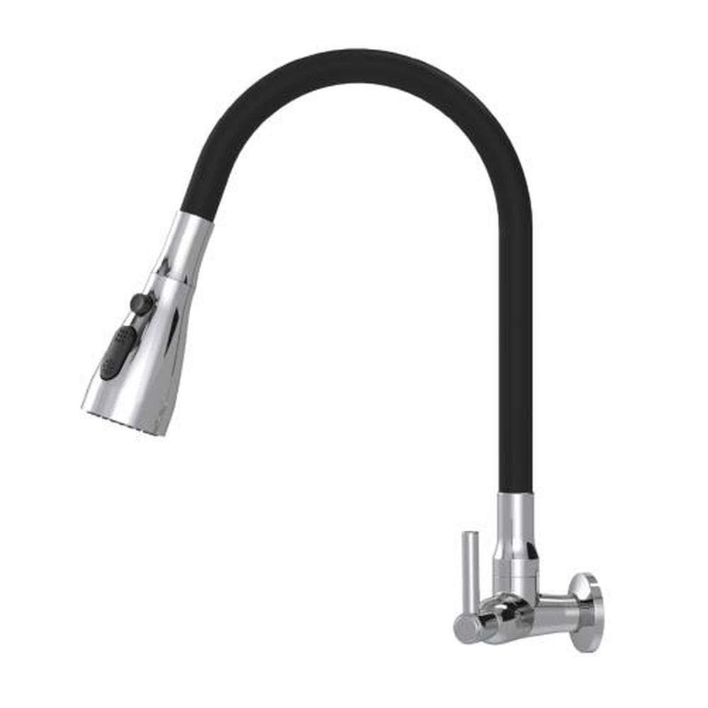 Torneira Gourmet Abs Triplo Jet Preta C70 1/4volta 1/2 1167 Dn15 Cromada Real Metais