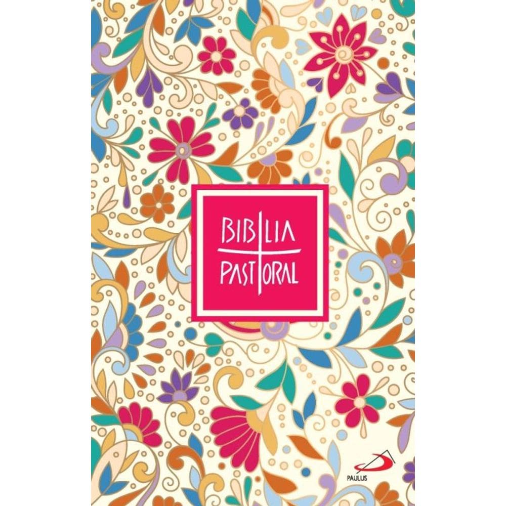 Bíblia Pastoral - Floral Colorida