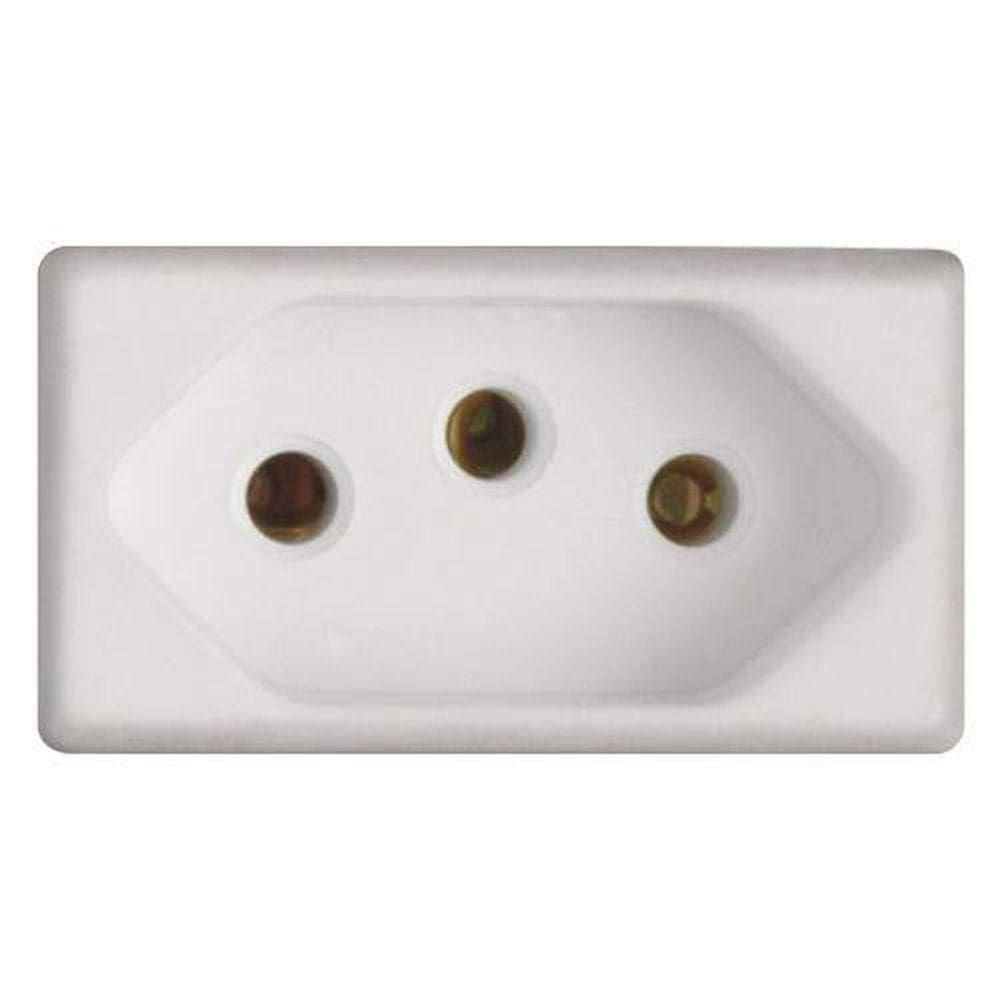 Tomada 10a Tramontina Para Instalação Elétrica