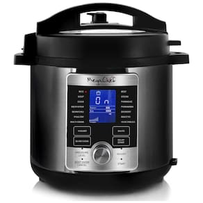 Panela de Pressão Elétrica 6L com 8 Predefinições e Painel de Led, 110v, MEGACHEF Electric Digital, Preto