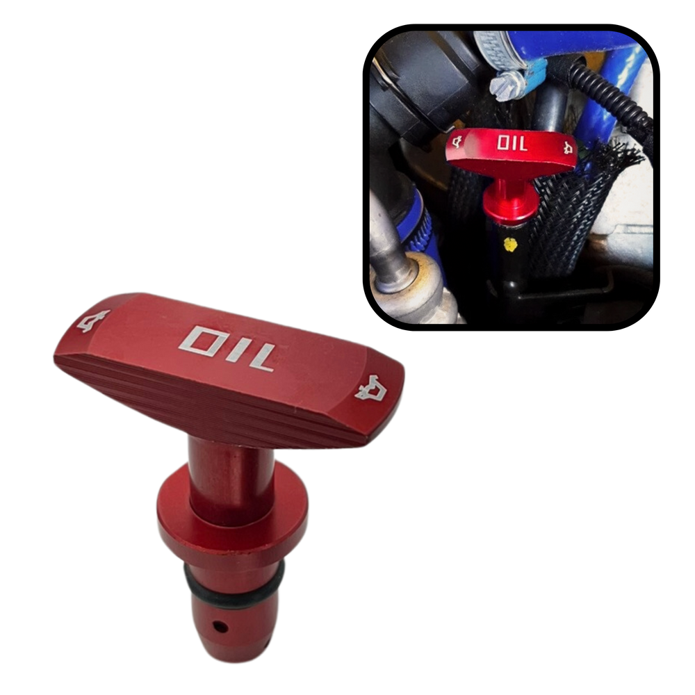 Puxador Vareta Óleo Motor Tunin Universal Vermelho Estilo BR