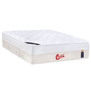 Colchão King Espuma Viscoelástico Visco Gel Molas Ensacadas Gold Star Vitagel Max Euro Pillow (193x203x40) - Castor