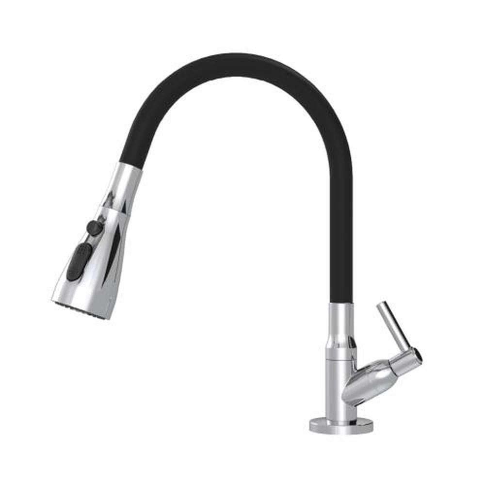 Torneira Pia Cozinha/mesa Gourmet Triplo Jet Preta C70 1/4 Volta 1/2 1168 Dn15 Cromada Real Metais