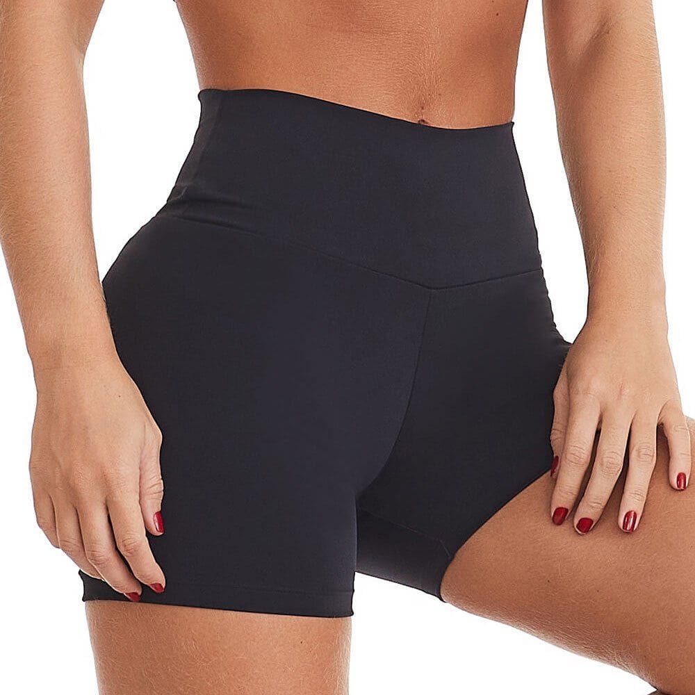 Short Caju Brasil Nakay Classic Preto Feminino Fitness