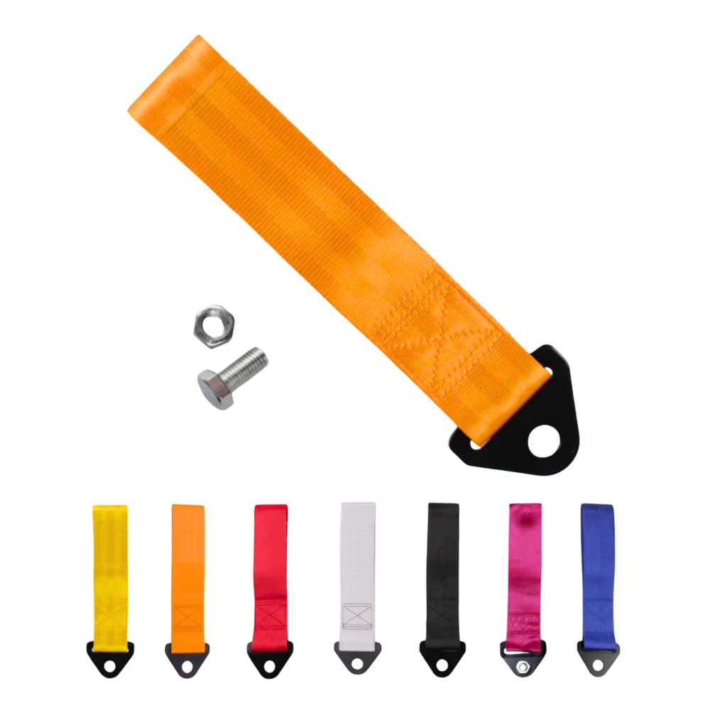 Tow Strap Fita Cinta Reboque Para-Choque Laranja Estilo BR