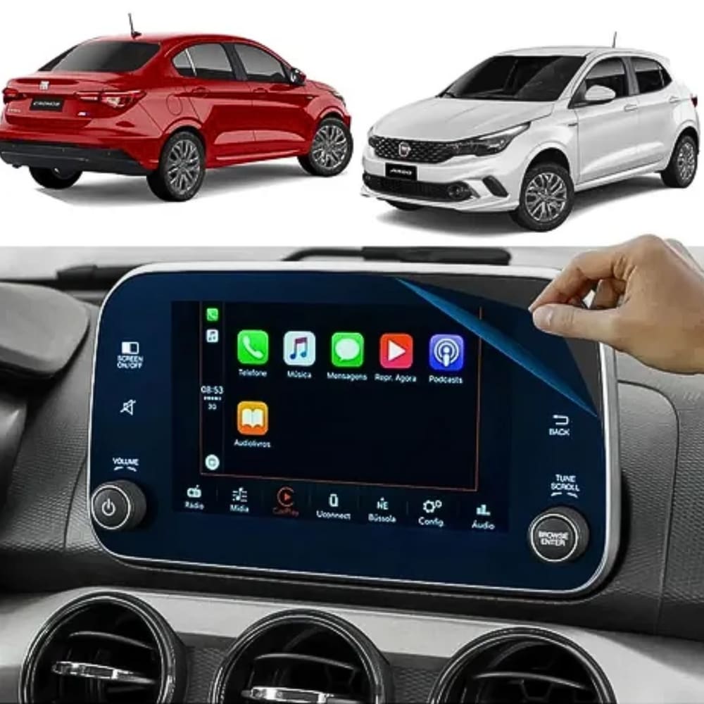 Pelicula De Hidrogel Multimidia Para Fiat Argo E Cronos