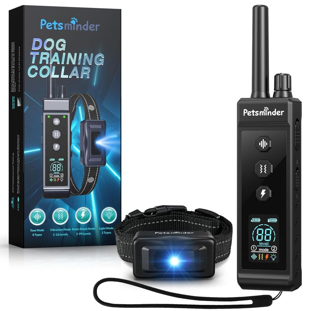 Coleira de treinamento para cães PETSMINDER 4000FT recarregável IP67