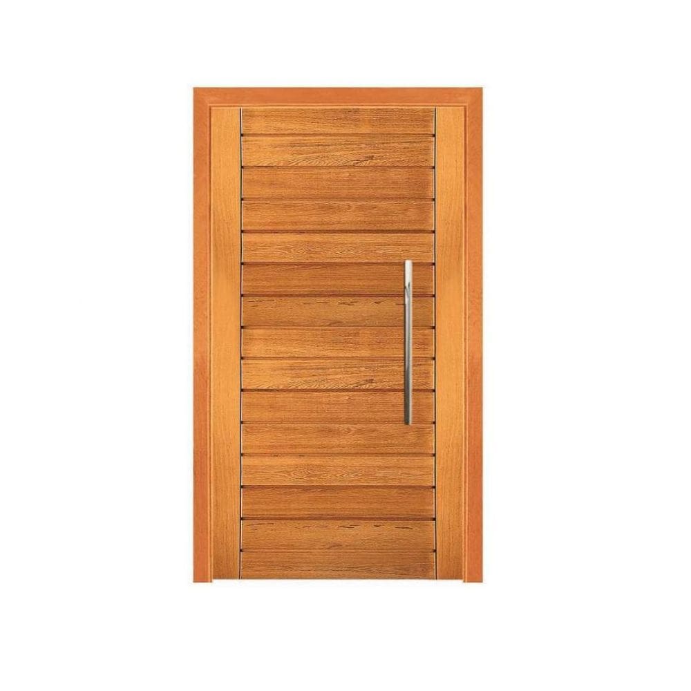 Porta Pivotante Contemporânea - Madeira Maciça - Angelim