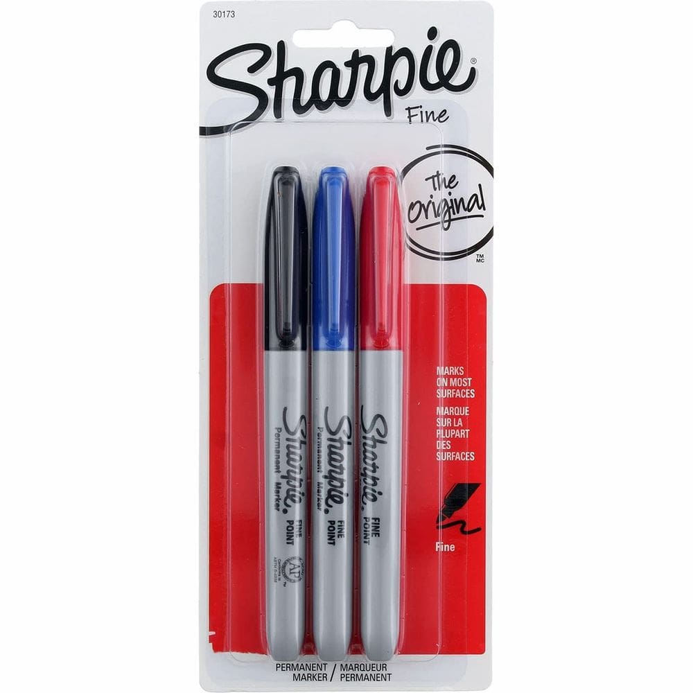 Marcadores permanentes Sharpie 30173PP Fine Point, pacote com 12