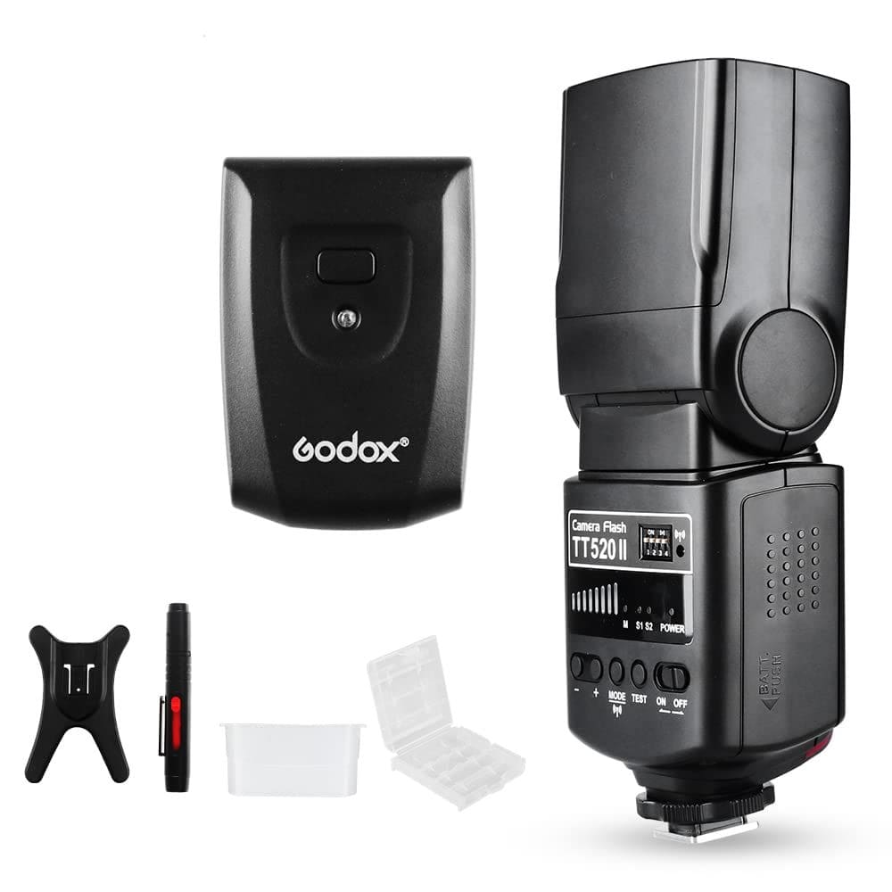 Câmera Flash Godox TT520II Universal na câmera Speedlite