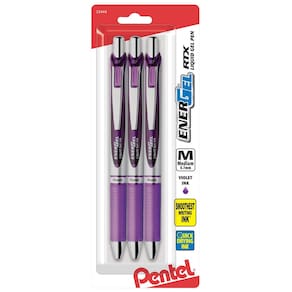 Canetas de gel Pentel Energel Deluxe RTX 0,7 mm de ponto médio x3