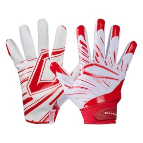 Luvas receptoras CUTTERS Game Day Pro branco/vermelho tamanho XXL