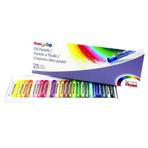 Conjunto de pastel a óleo Pentel Arts PHN-25 cores diversas x25