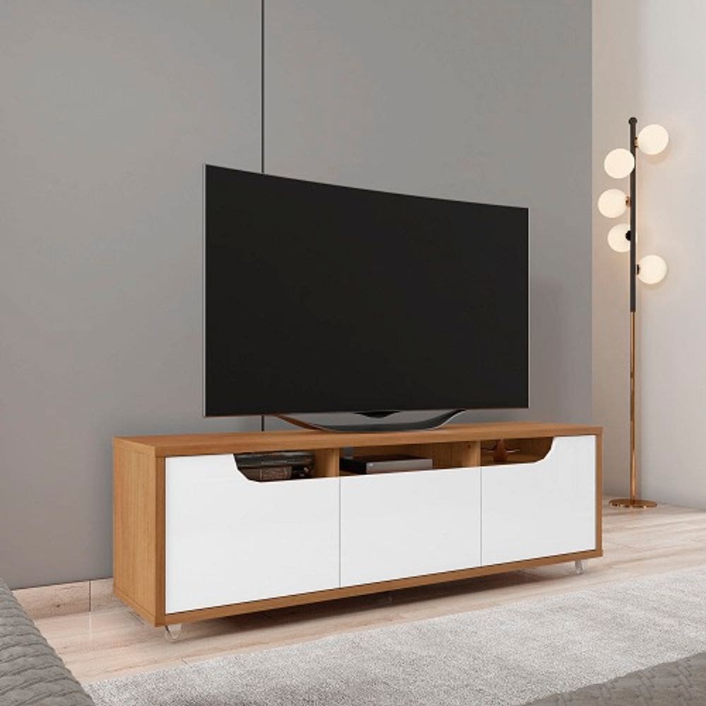 Rack Jersey 1.60 Cedro/Branco - Casa D Móveis