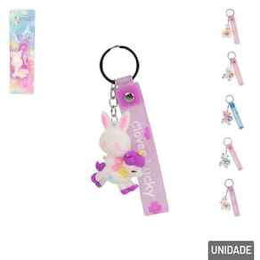 Chaveiro de Silicone 13cm Animais diversos - Tudo em Caixa