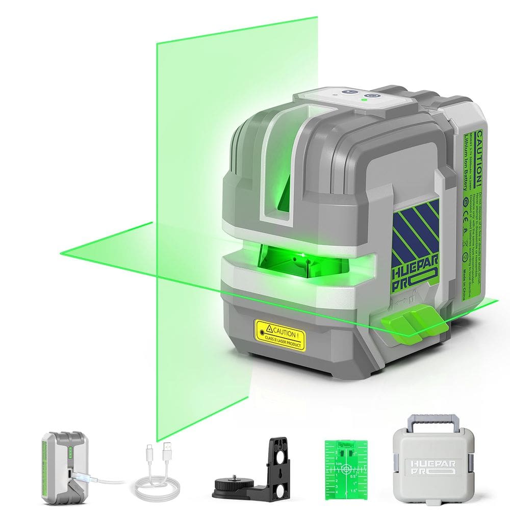 Nível de laser Huepar Pro GK011SG recarregável com 18 horas de tempo de execução