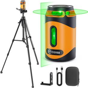 Nível de laser CIGMAN 360° Green Autonivelante com tripé 30m
