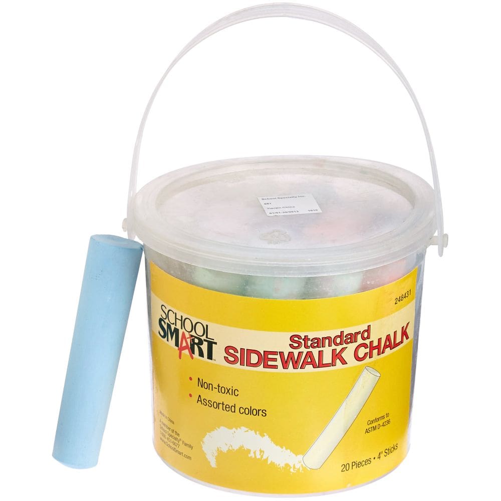 Sidewalk Chalk School Smart 248431 em (pacote com 20)