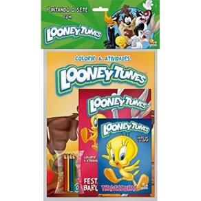 Pintando o Sete Com... Looney Tunes - Kit C/3 Unid