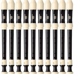 Kit 10 Flautas Doce Soprano Barroca Em C YRS-32B Yamaha