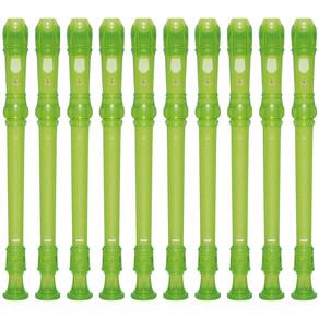 Kit 15 Flautas Doce Soprano Germânica YRS-20G Verde Yamaha