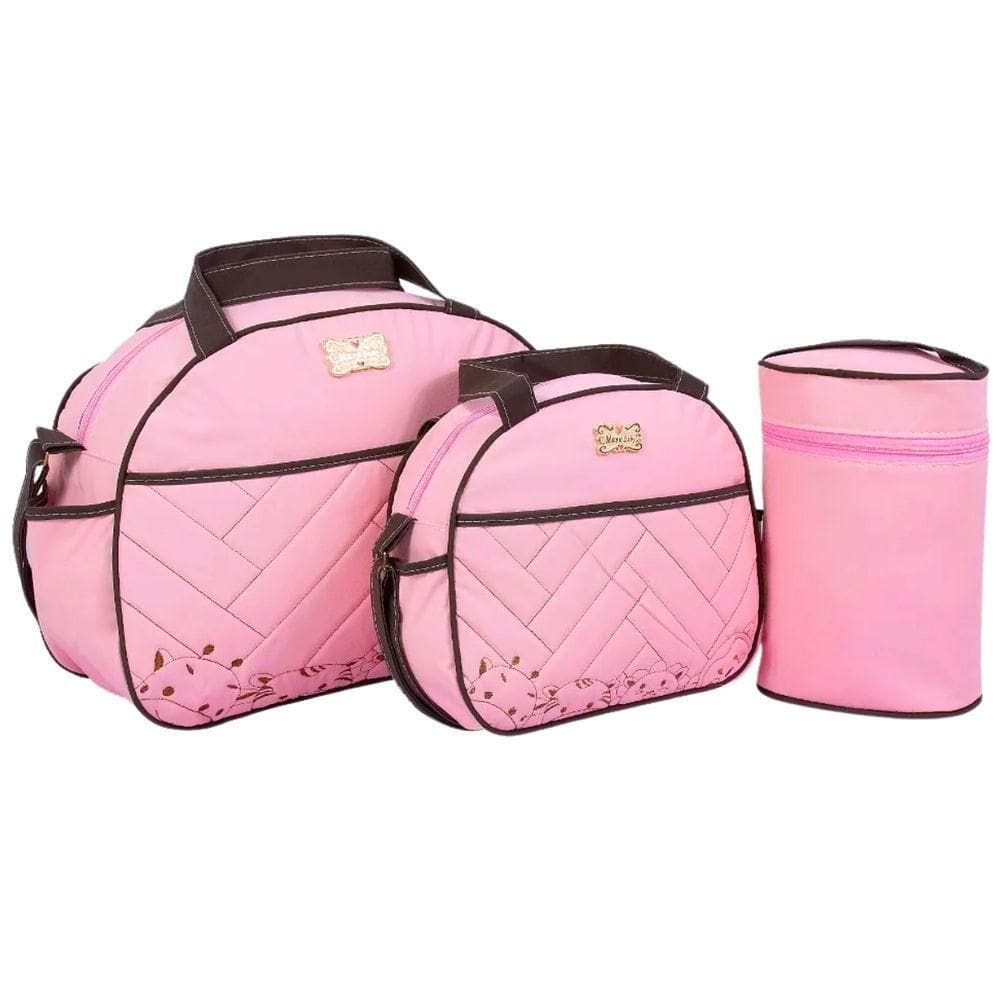 Kit Bolsas Maternidade Top Line Baby Rosa