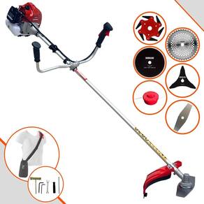 Roçadeira Multifuncional Completa Kawashima BCJ620L À Gasolina 2T 62cc 3HP Alta Rotação Ideal Para Todos os Tipos de Trabalhos Com 6 Opções de Cortes
