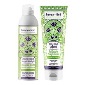 Mousse de banho e sabonete líquido Human+Kind Grapefruit Delight