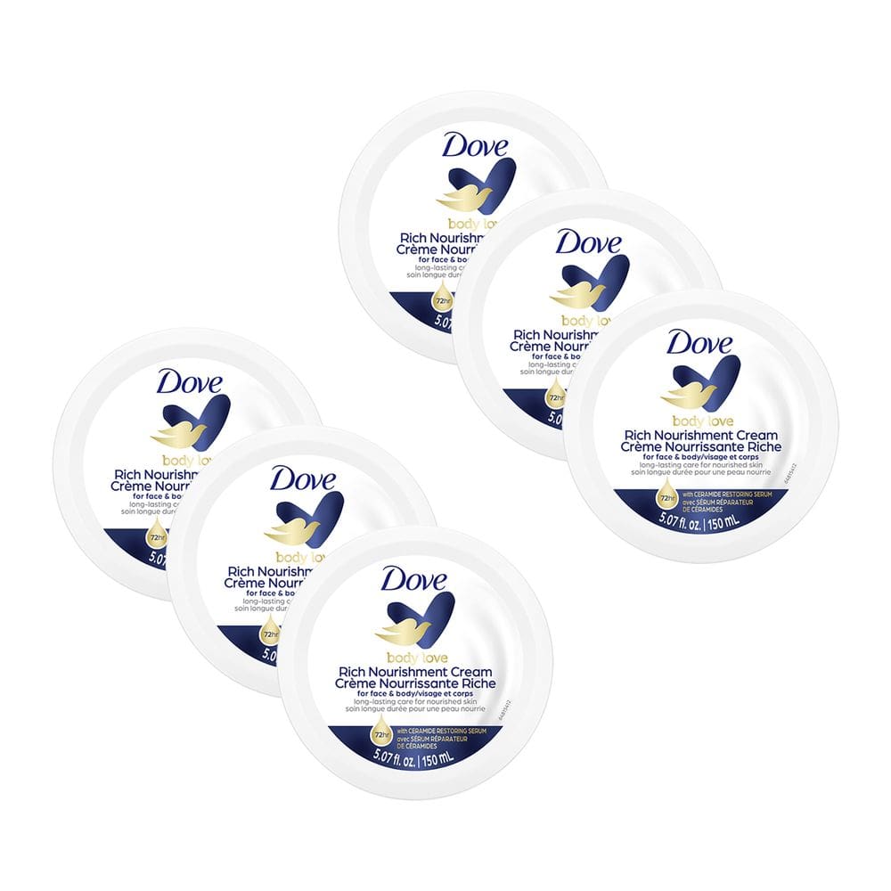 Cream Dove Rich Nourishment, pacote com 6 unidades, de 150 ml para unissex