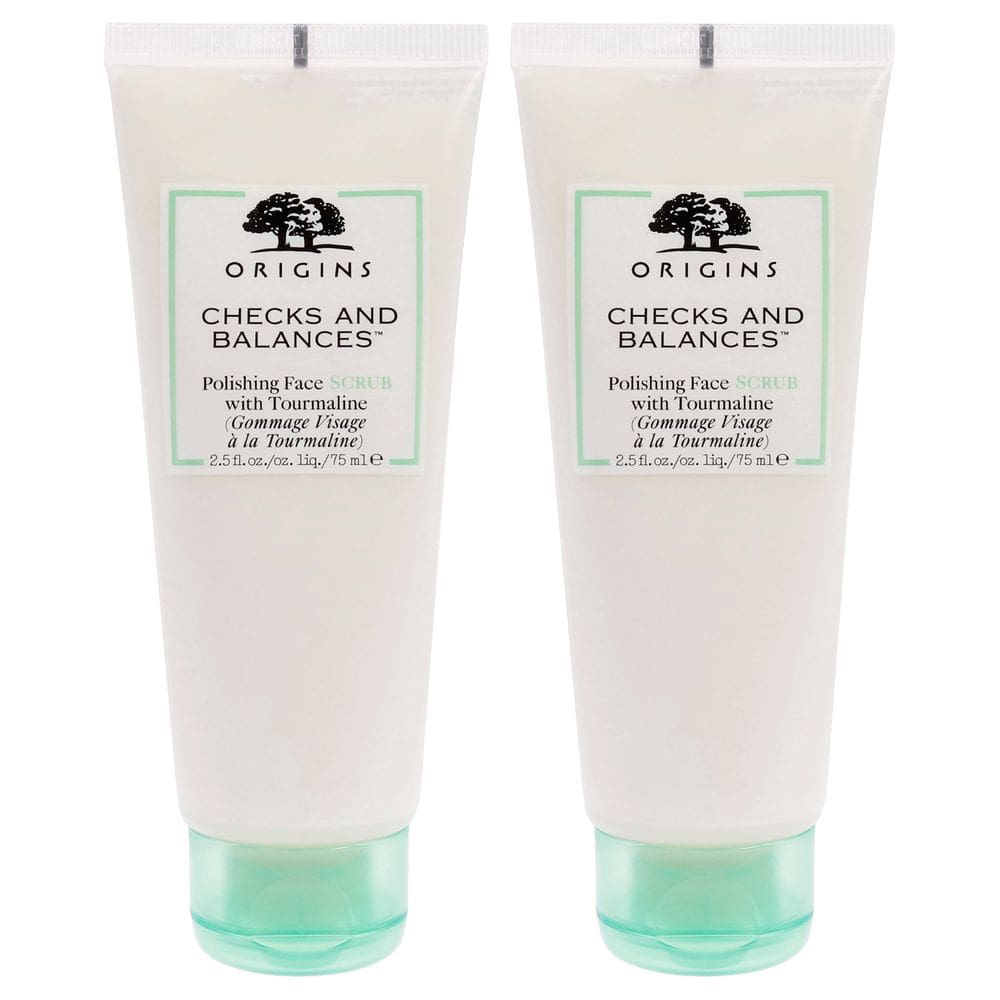 Pacote de 2 verificações e contrapesos Face Scrub Origins
