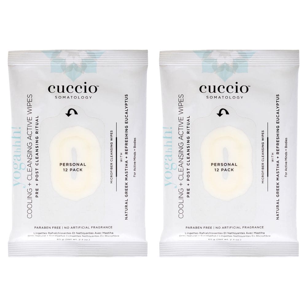 Toalhetes de limpeza Cuccio Somatology Yogahh Cooling Plus x2 Pack
