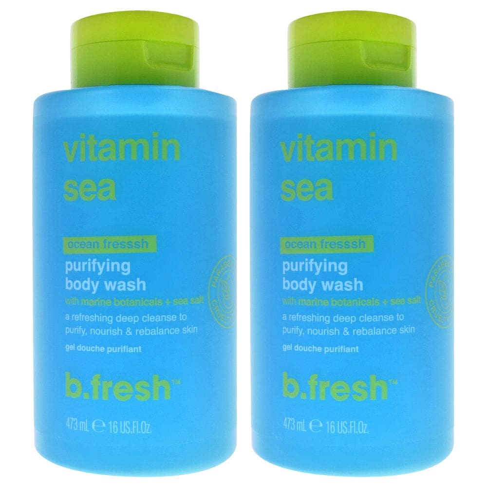 Body Wash B.Tan Vitamin Sea Purifying, pacote com 2