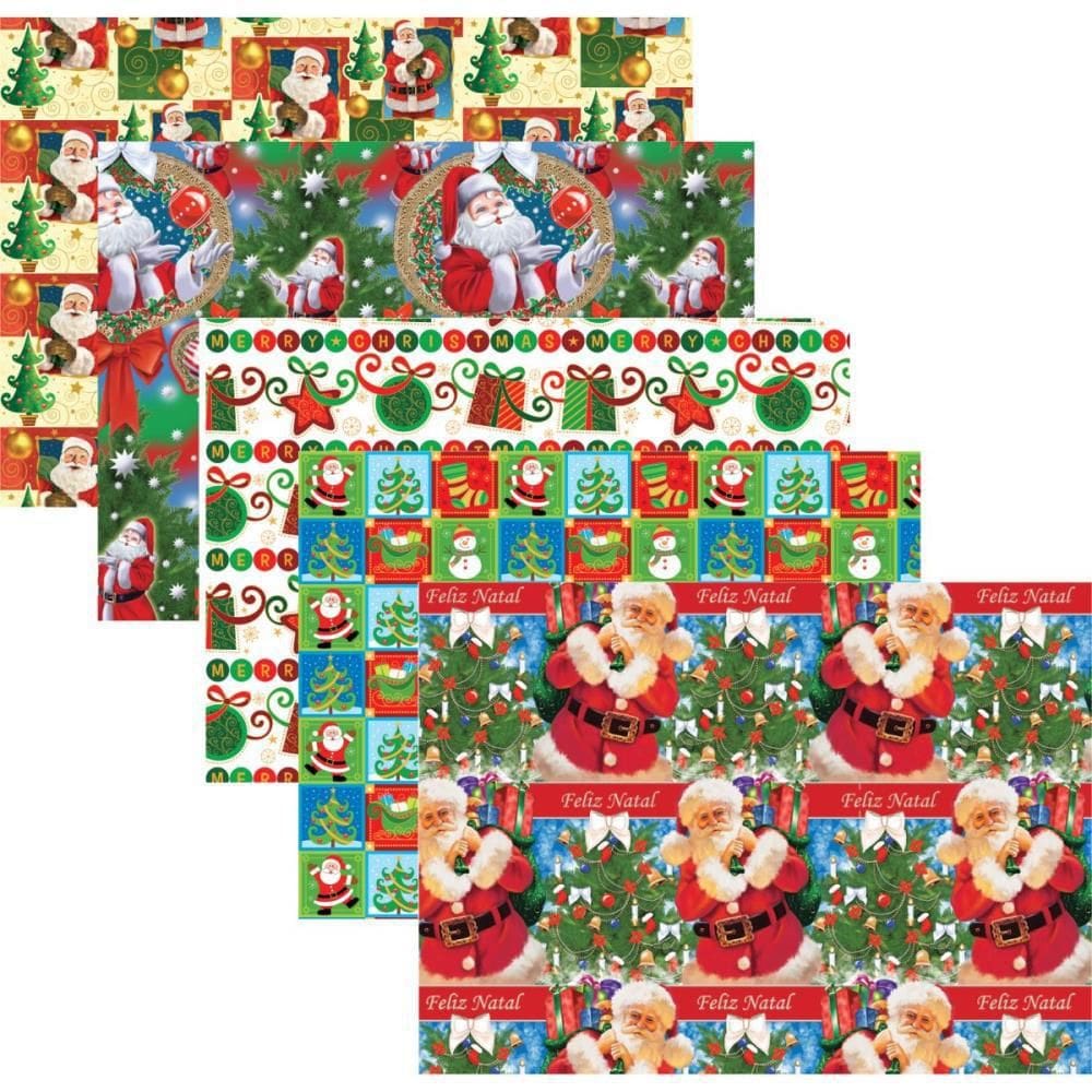 Papel Presente Natal 66X96Cm Pg96/110 Monolucido