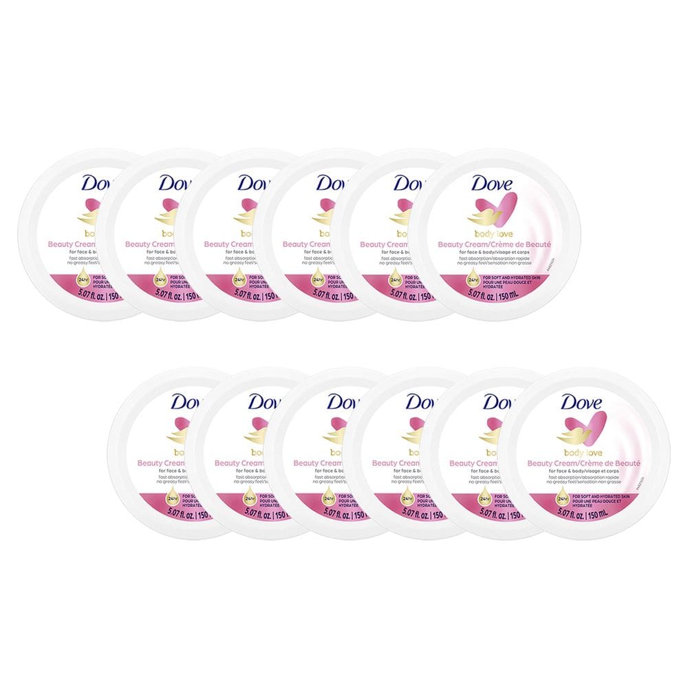 Creme de beleza hidratante Dove Pink para mulheres 150mL x 12
