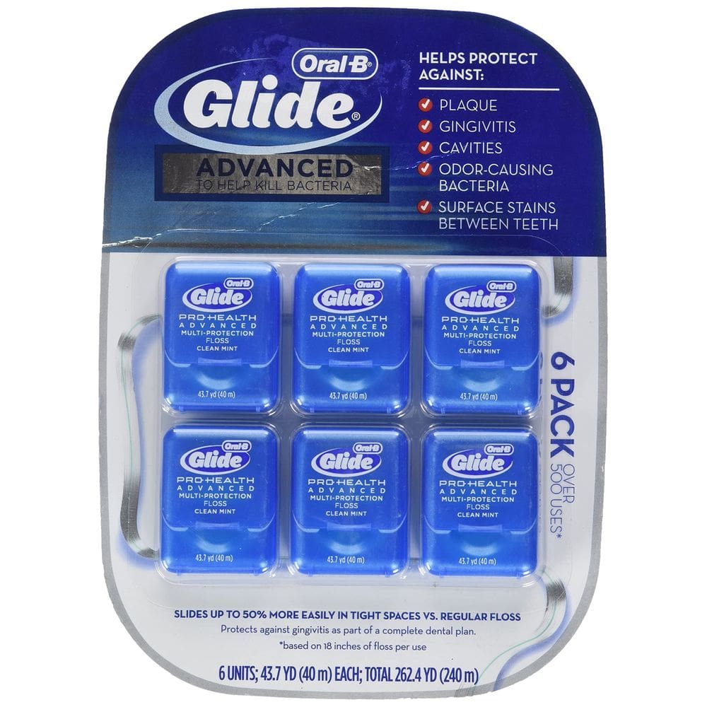 Floss Oral-B Glide Pro-Health Advanced, 6 unidades (pacote com 1)