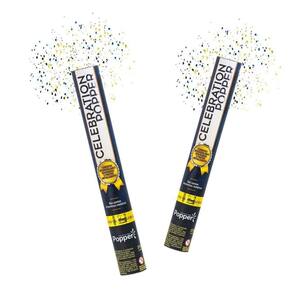 Lança Confete Celebration Dourado E Preto Metalizado - 40cm