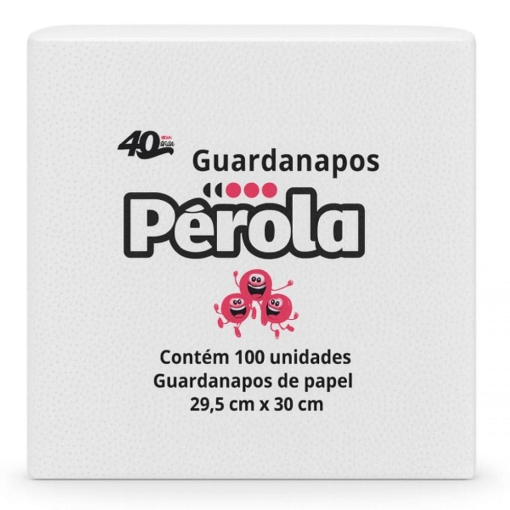 Guardanapo De Papel 29,5x30 Perola 100 Un