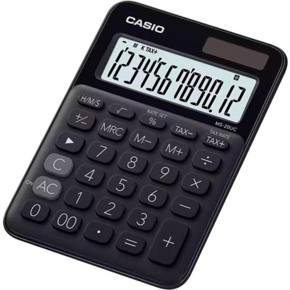 Calculadora MS20UC 12 Dígitos Mesa Preta