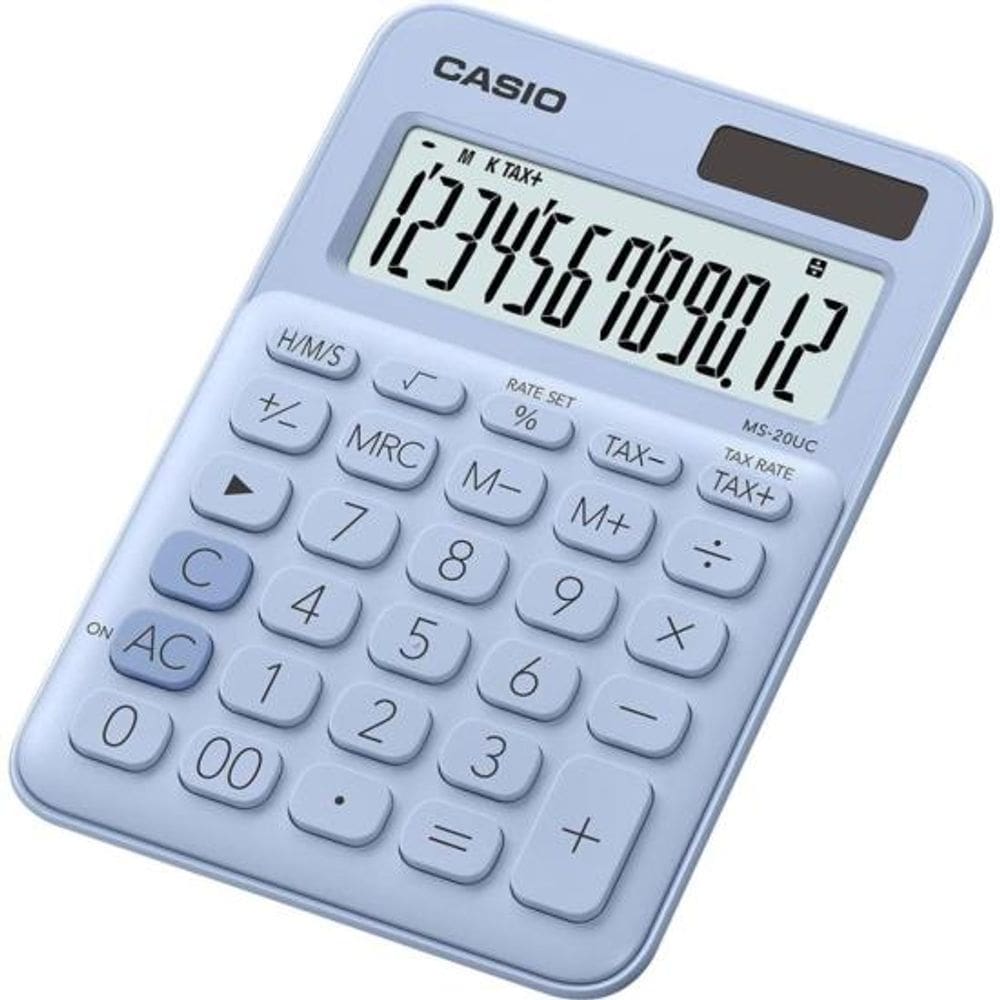 Calculadora MS20UC 12 Dígitos Azul Claro
