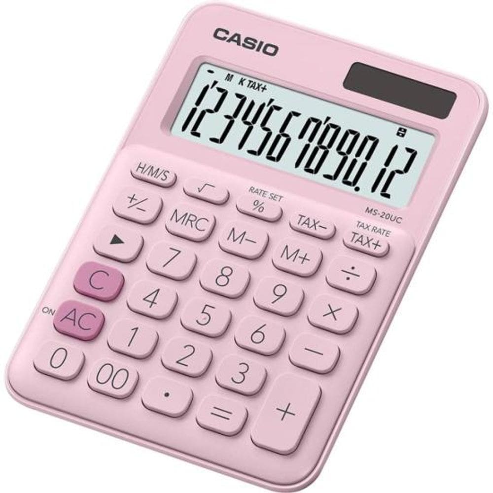 Calculadora MS20UC 12 Dígitos Rosa Claro